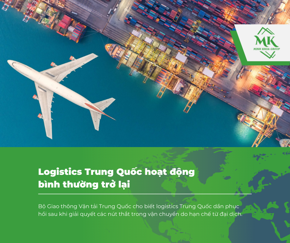Logistics Trung Quốc hoạt động bình thường trở lại