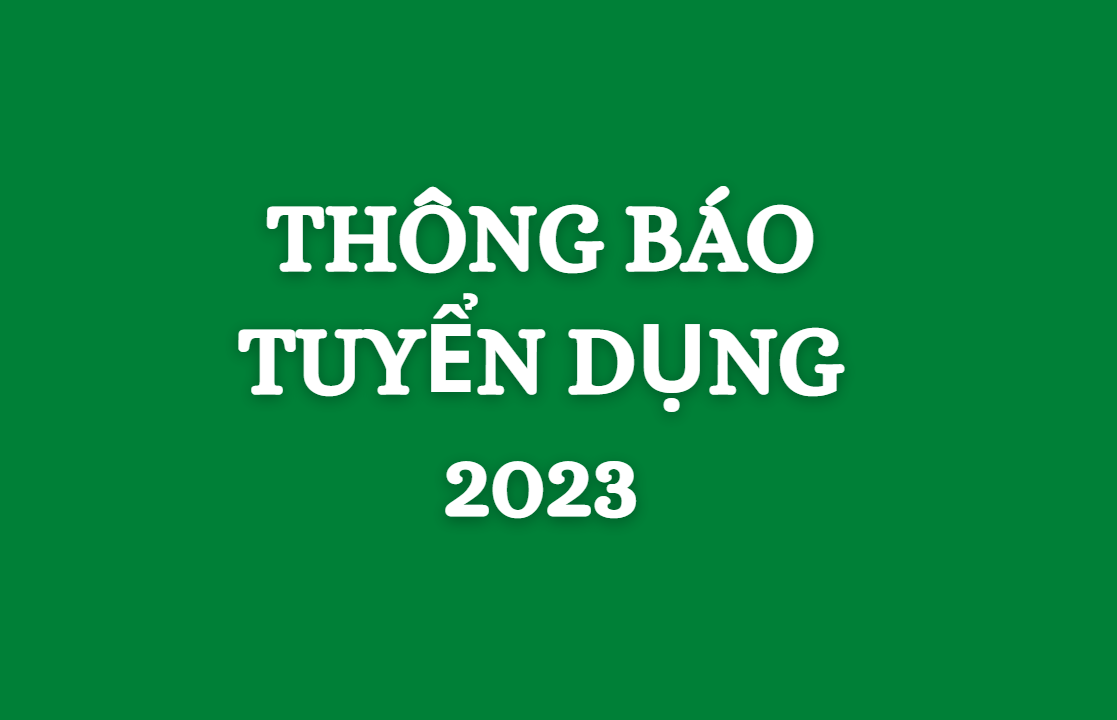 THÔNG BÁO TUYỂN DỤNG
